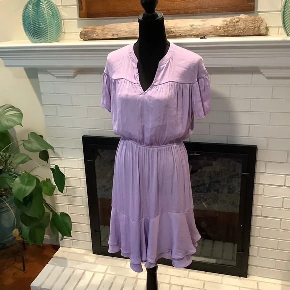 #179 Gorgeous Simply Vera Wang Lilac Fit and Flare Dress Size Medium - Picture 1 of 10